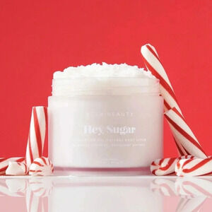 NIB Hey, Sugar Peppermint Mocha Body Scrub, Limited Edition Holiday Scent 8.8oz